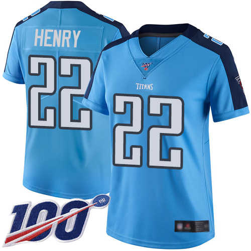 î€€cheapî€ î€€jerseysî€ near me Women\\â€™s Tennessee Titans #22 Derrick Henry Light ...