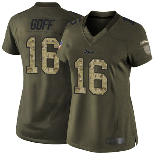 coupon code for cheap nfl jerseys Women\’s Los Angeles Rams #16 Jared ...